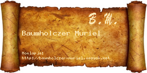 Baumholczer Muriel névjegykártya
